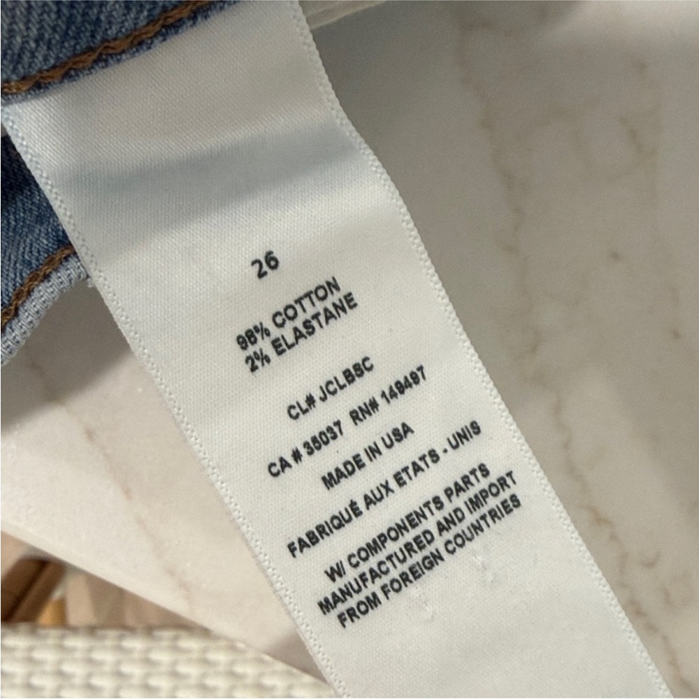 Favorite Daughter Straight Leg Jean Valentina Super High Rise Denim Malibu 26 - Picture 4 of 8